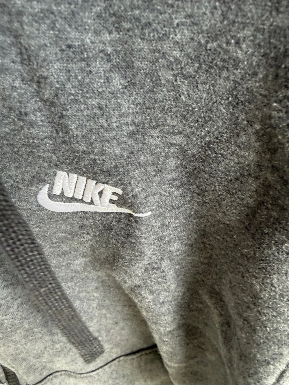 Nike Men's Charcoal Gray Full-Zip Hoodie